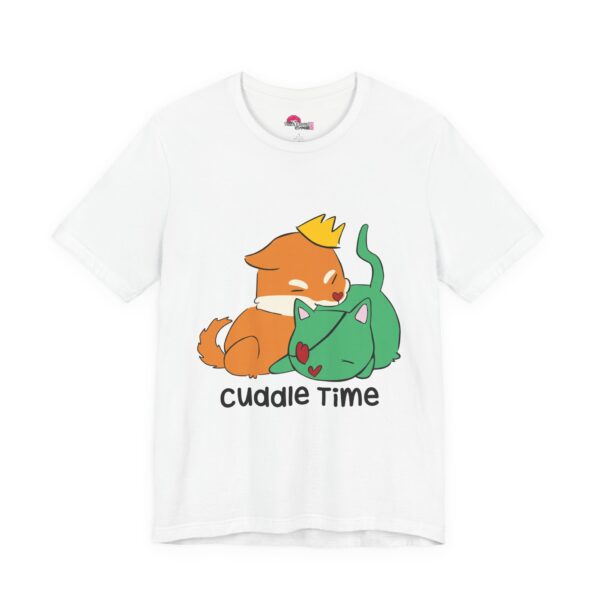 Cuddle Time Shiba Inu & Cat T-Shirt