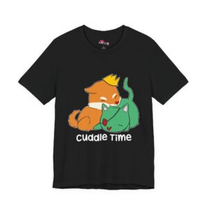 Cuddle Time Shiba Inu & Cat T-Shirt
