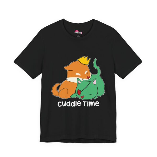 Cuddle Time Shiba Inu & Cat T-Shirt