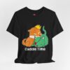 Cuddle Time Shiba Inu & Cat T-Shirt