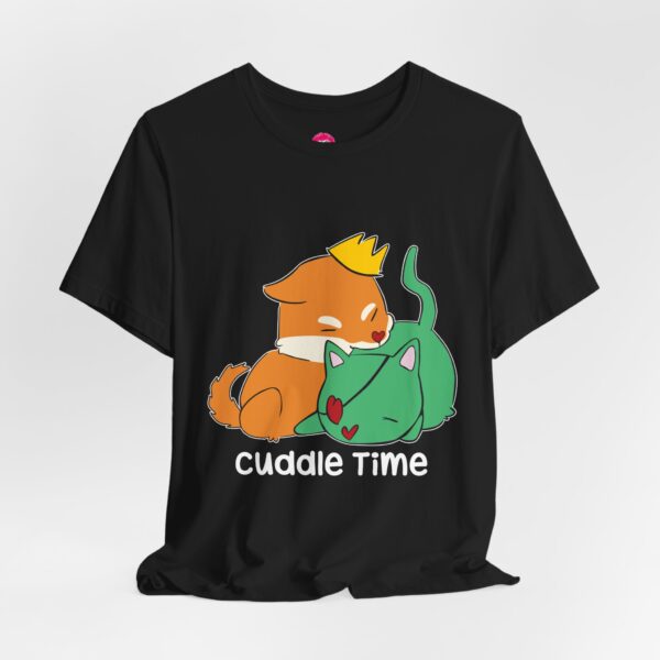 Cuddle Time Shiba Inu & Cat T-Shirt