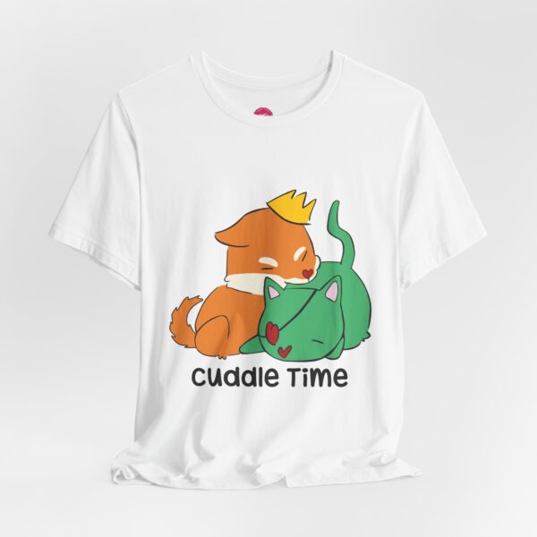 Cuddle Time Shiba Inu & Cat T-Shirt