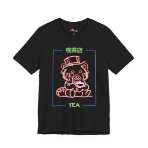 Red Panda Tea Shop T-Shirt — Cute Tea House Graphic Tee